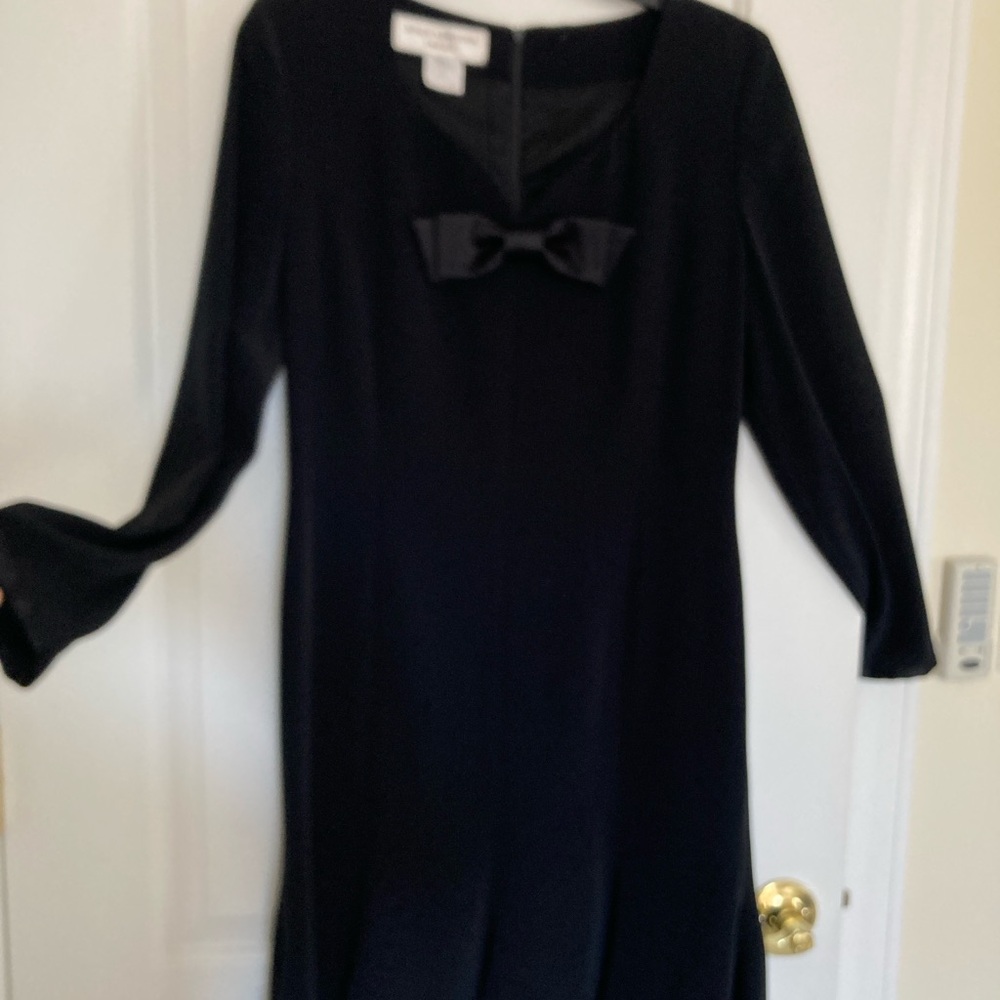 Jones New York Black Long Sleeve Dress